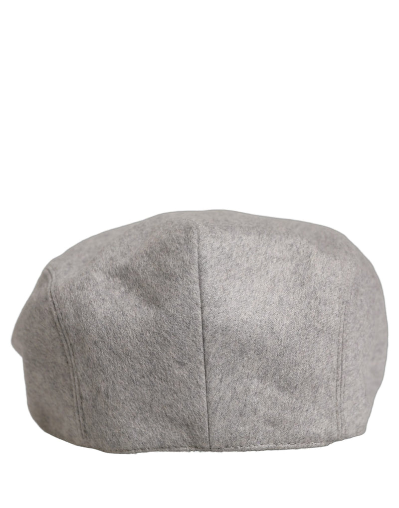 Casquette Plate Dolce & Gabbana Homme Gris Clair Cachemire