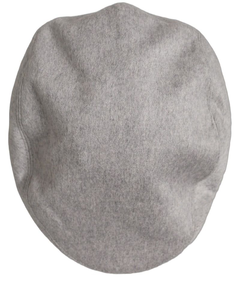 Casquette Plate Dolce & Gabbana Homme Gris Clair Cachemire