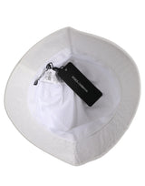 Casquette Bob Large Bord Homme Dolce & Gabbana en Nylon Blanc