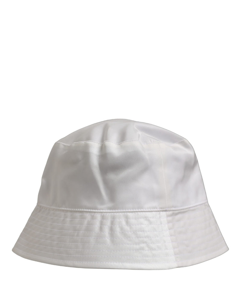 Casquette Bob Large Bord Homme Dolce & Gabbana en Nylon Blanc