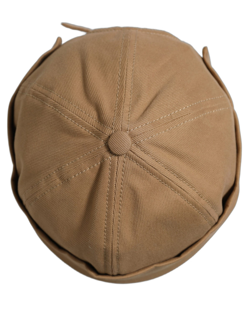 Casquette Docker sans bords en coton kaki Dolce & Gabbana Homme