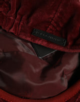 Casquette de Gavroche Dolce & Gabbana pour Homme en Coton Rouge Foncé