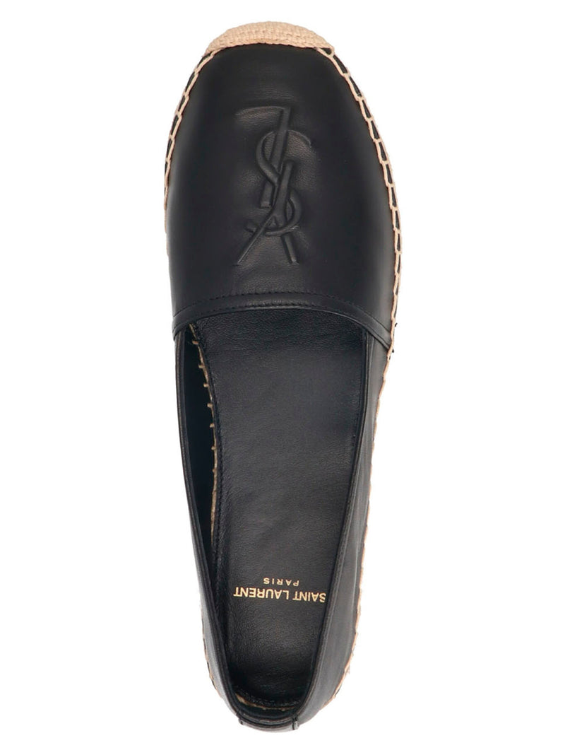 Espadrilles Saint Laurent en cuir d'agneau noir