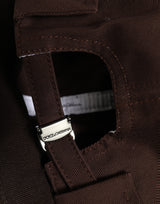 Dolce & Gabbana Casquette Docker Capello Homme en Coton Marron sans Bord