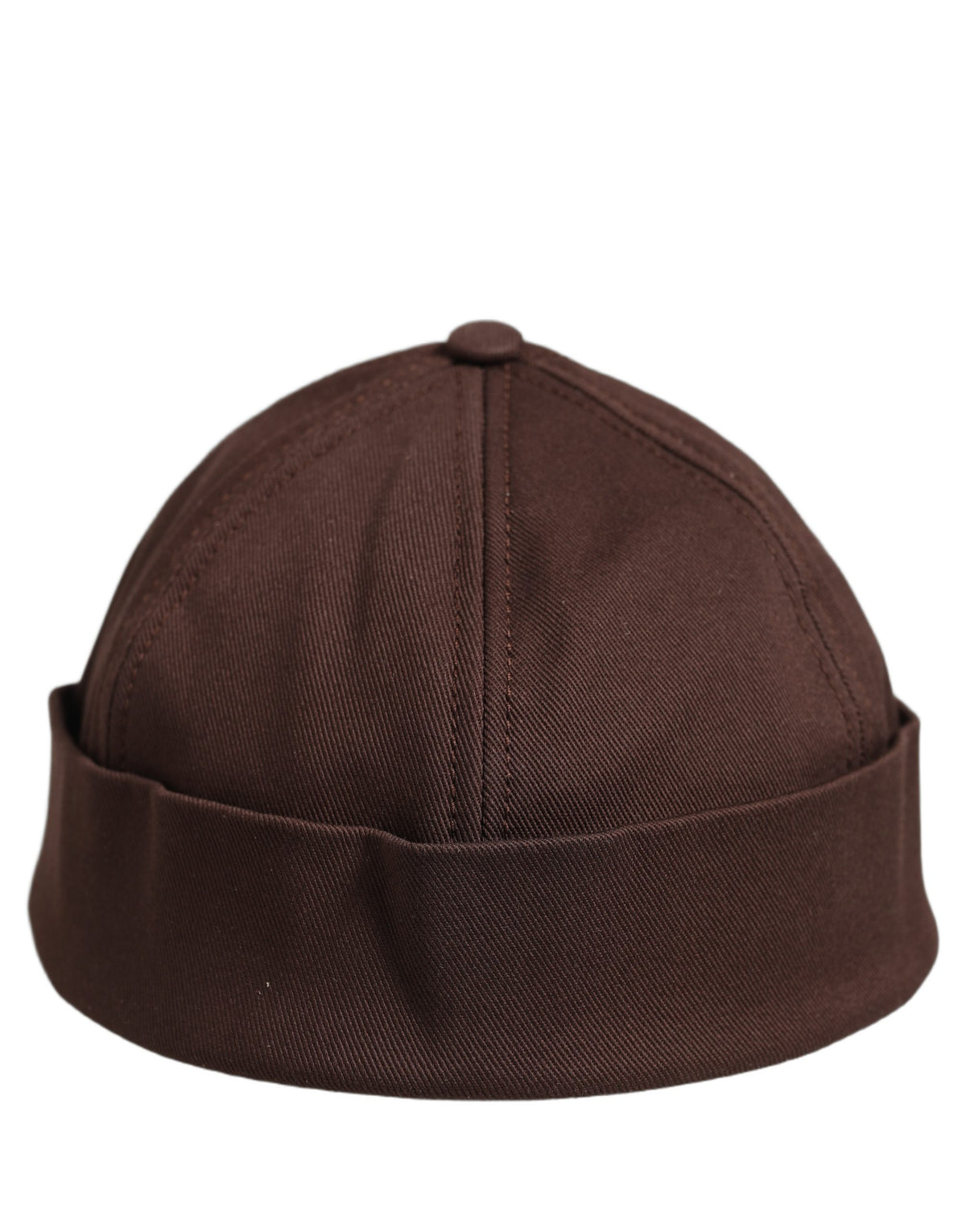 Dolce & Gabbana Casquette Docker Capello Homme en Coton Marron sans Bord
