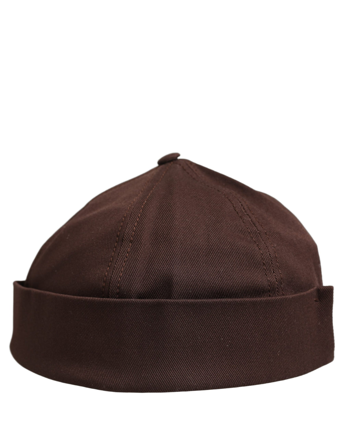 Dolce & Gabbana Casquette Docker Capello Homme en Coton Marron sans Bord