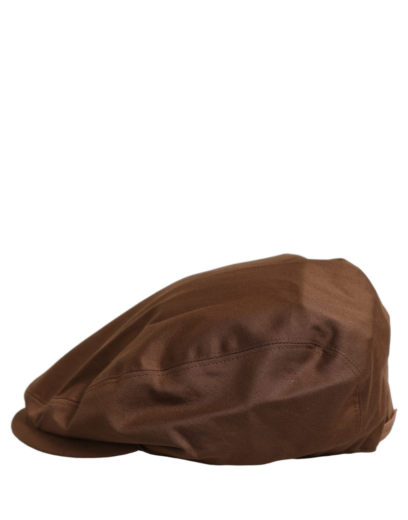 Dolce & Gabbana Casquette Gavroche Homme Marron en Coton