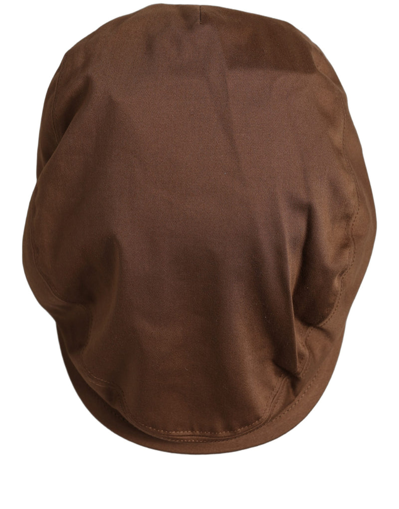 Dolce & Gabbana Casquette Gavroche Homme Marron en Coton