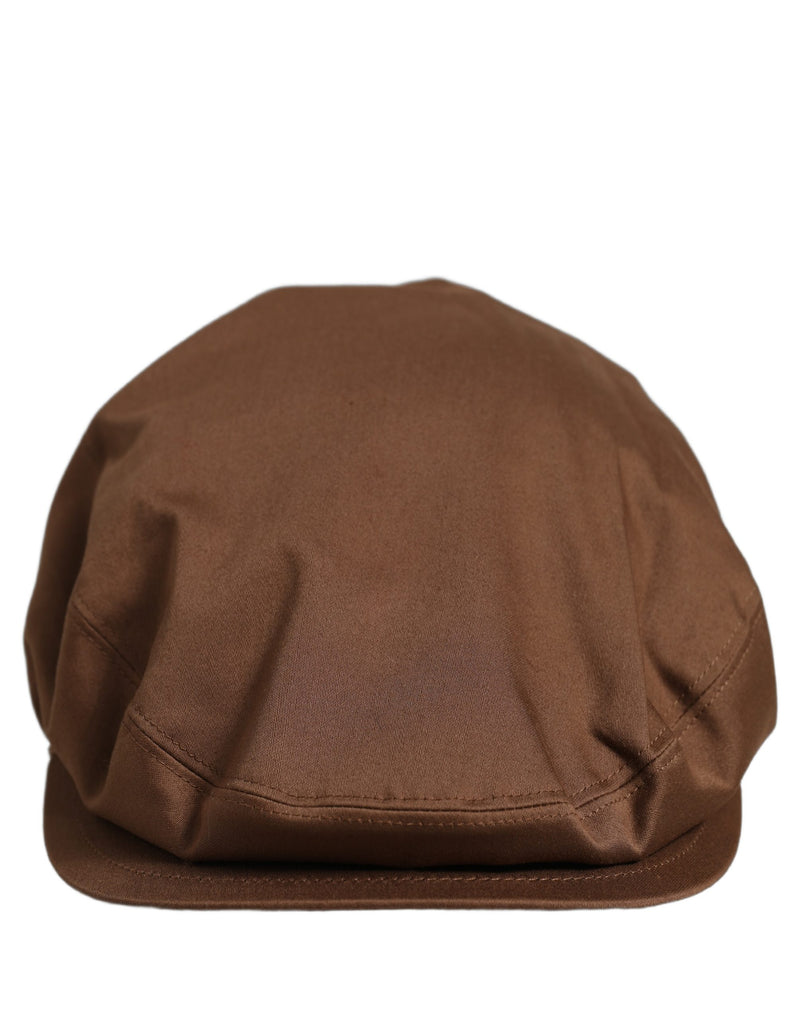Dolce & Gabbana Casquette Gavroche Homme Marron en Coton