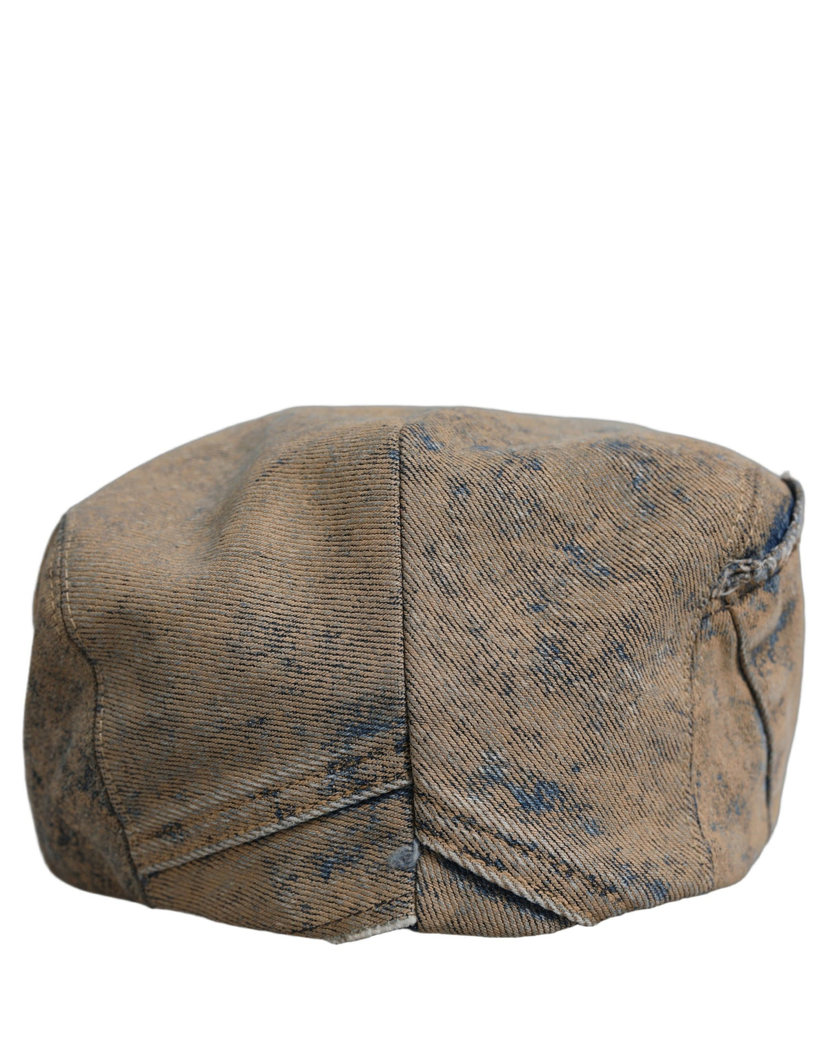 Casquette gavroche en jean de coton marron Dolce & Gabbana