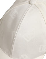 Casquette Dolce & Gabbana en Coton Stretch Blanc pour Homme