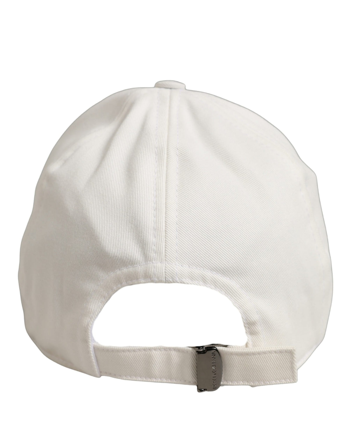 Casquette de baseball blanche en coton à 6 panneaux Dolce & Gabbana pour homme