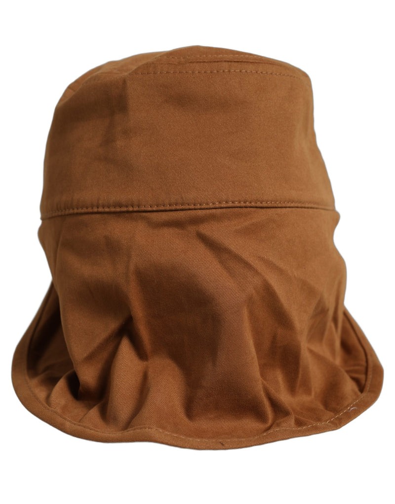Dolce & Gabbana Men Brown Cotton Double Brim Baseball Cap Hat