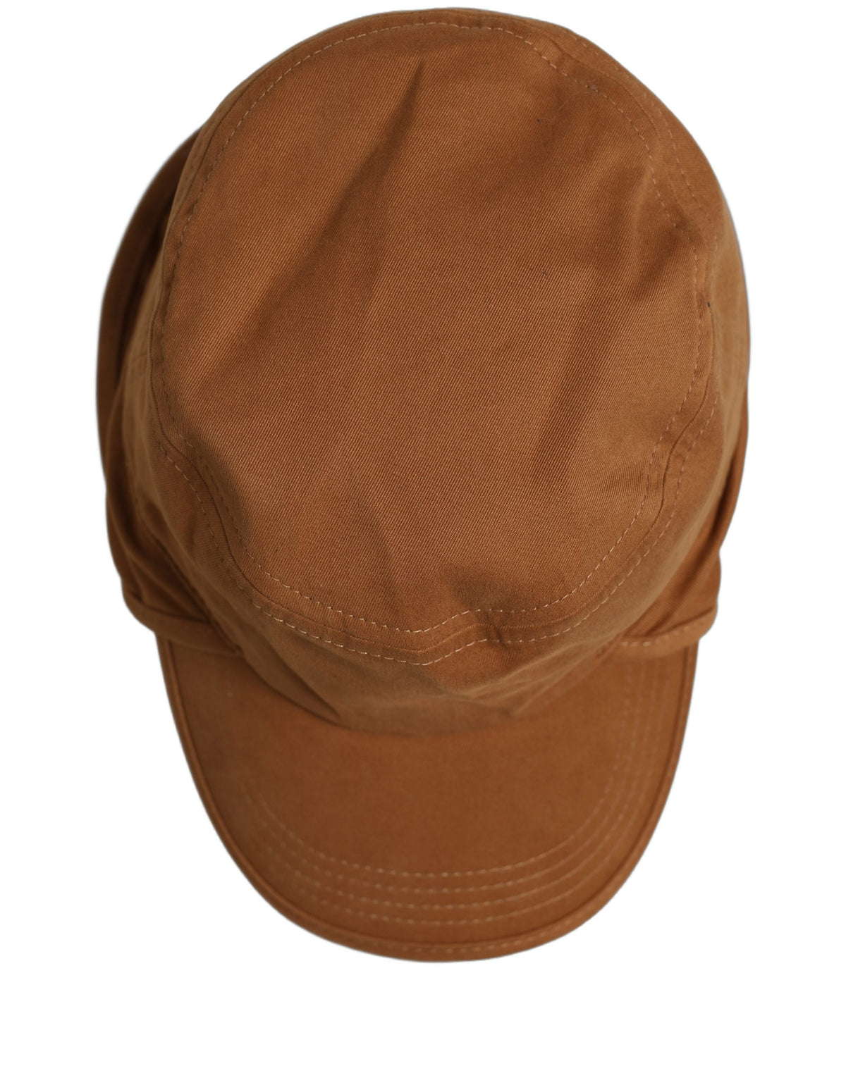 Casquette de baseball Dolce & Gabbana pour homme en coton marron à double visière