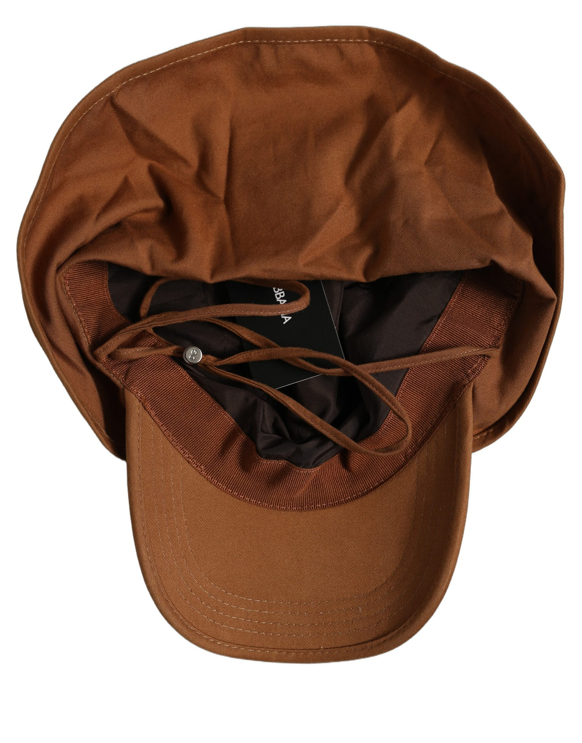 Casquette de baseball Dolce & Gabbana pour homme en coton marron à double visière