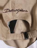 Casquette de baseball Dolce & Gabbana pour homme en coton stretch beige