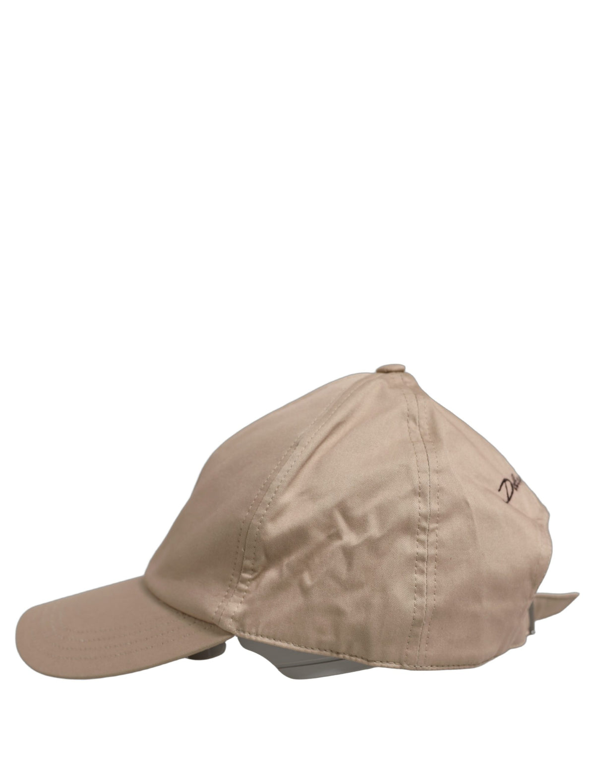 Casquette de baseball Dolce & Gabbana pour homme en coton stretch beige