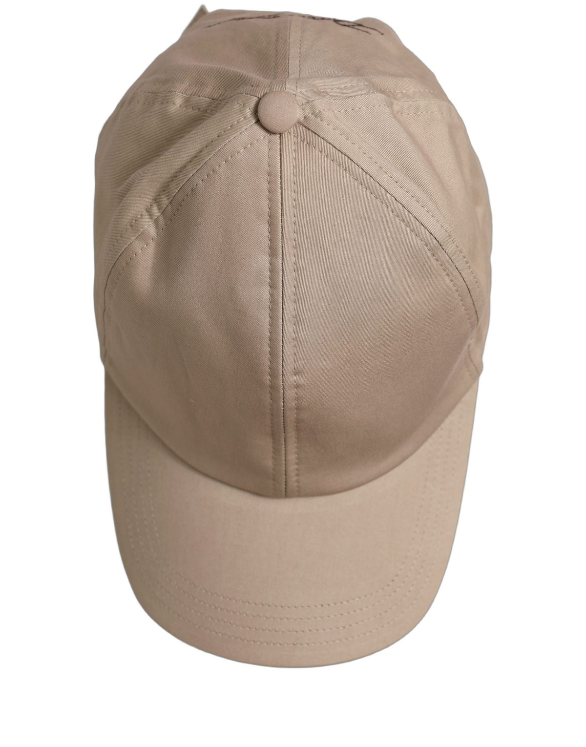 Casquette de baseball Dolce & Gabbana pour homme en coton stretch beige