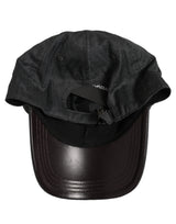Casquette de baseball en chevrons gris foncé pour homme Dolce & Gabbana