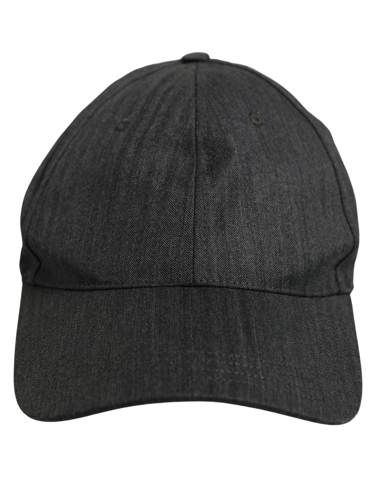 Casquette de baseball en chevrons gris foncé pour homme Dolce & Gabbana