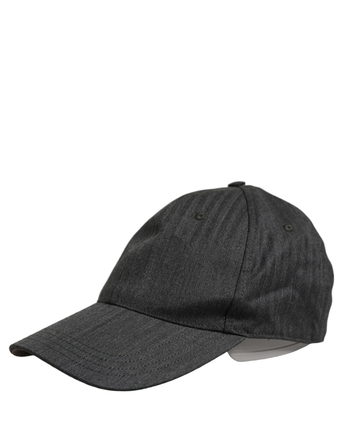 Casquette de baseball en chevrons gris foncé pour homme Dolce & Gabbana