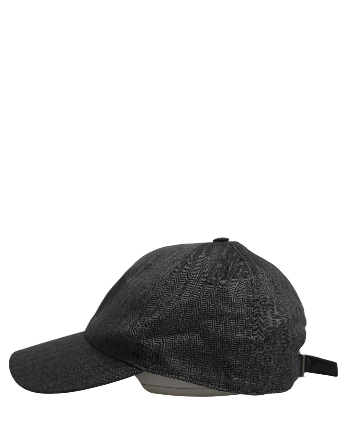 Casquette de baseball en chevrons gris foncé pour homme Dolce & Gabbana