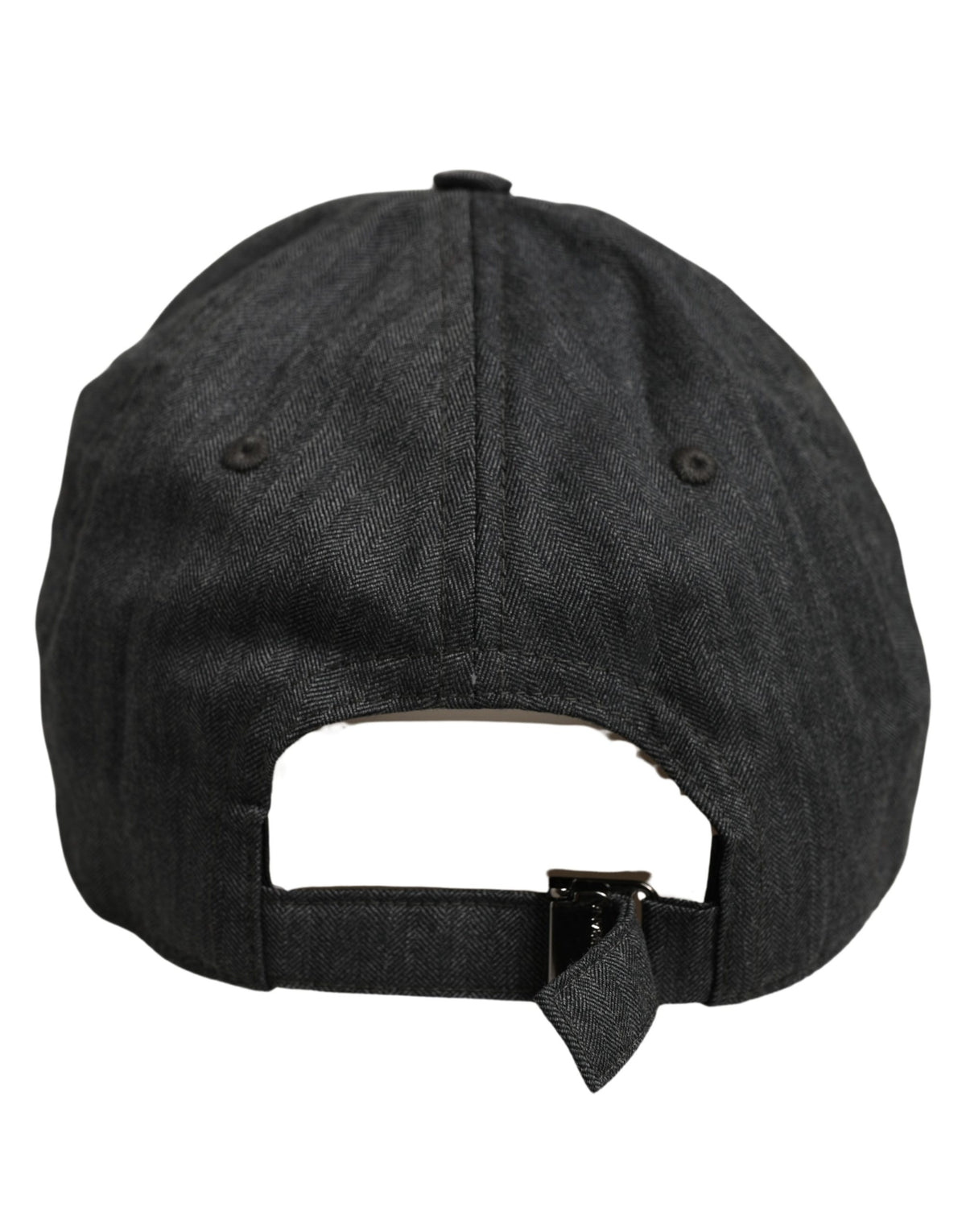 Casquette de baseball en chevrons gris foncé pour homme Dolce & Gabbana