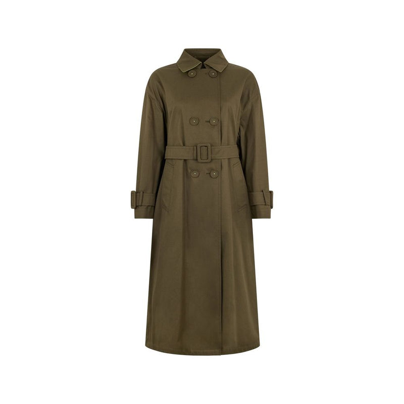 Manteau en coton bicolore Herno