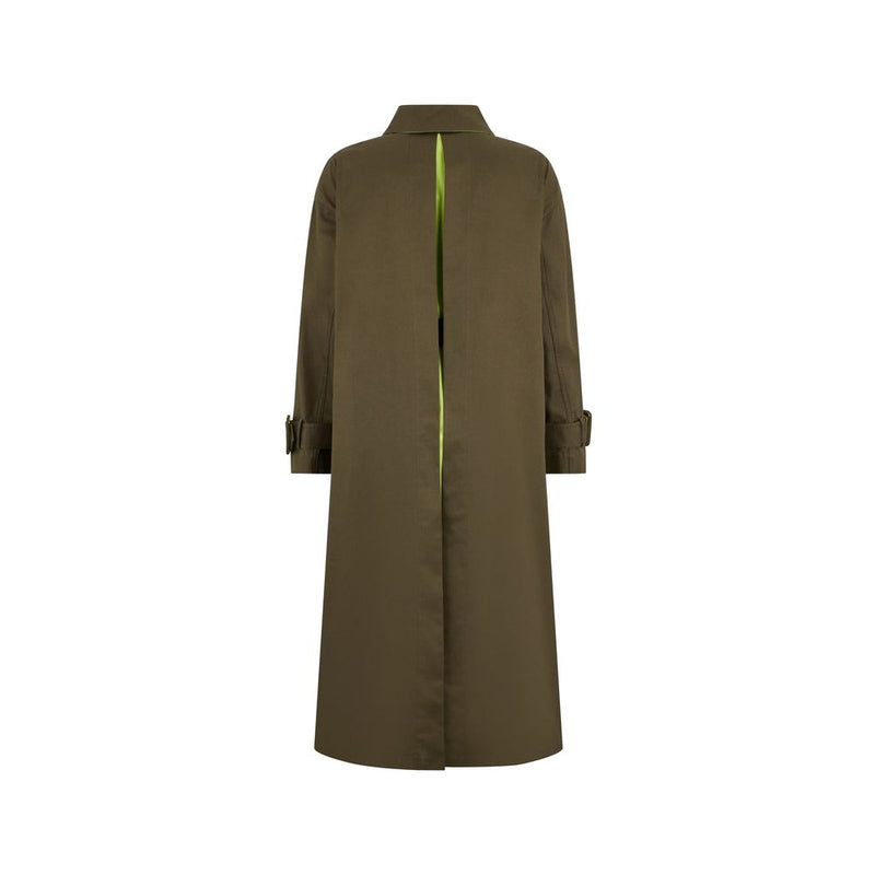 Manteau en coton bicolore Herno