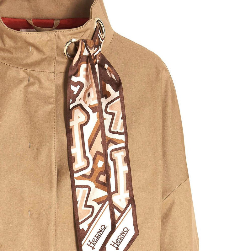 Herno Brown Cotton Coat