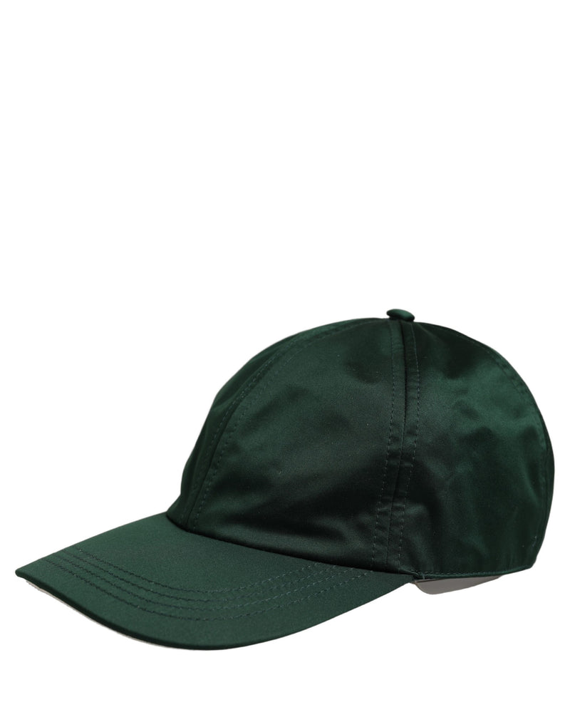 Dolce & Gabbana Men Deep Green Cotton Baseball Cap 6 Panels Hat
