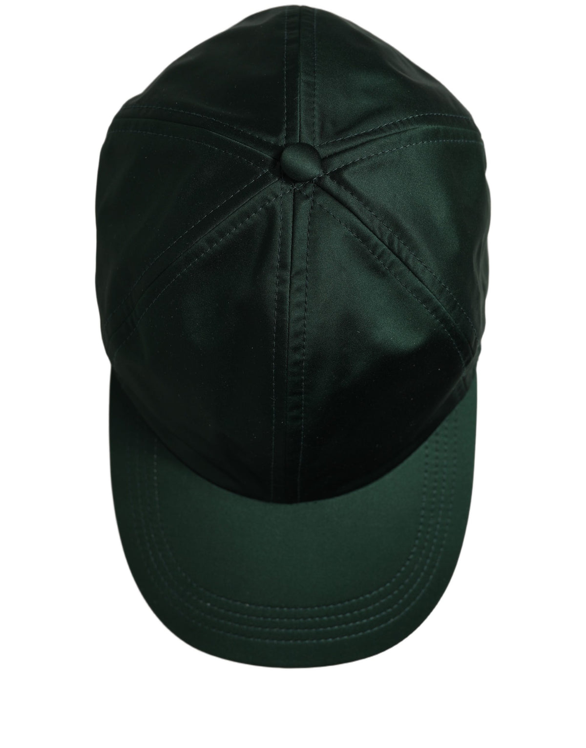 Casquette de baseball homme Dolce & Gabbana en coton vert foncé à 6 pans