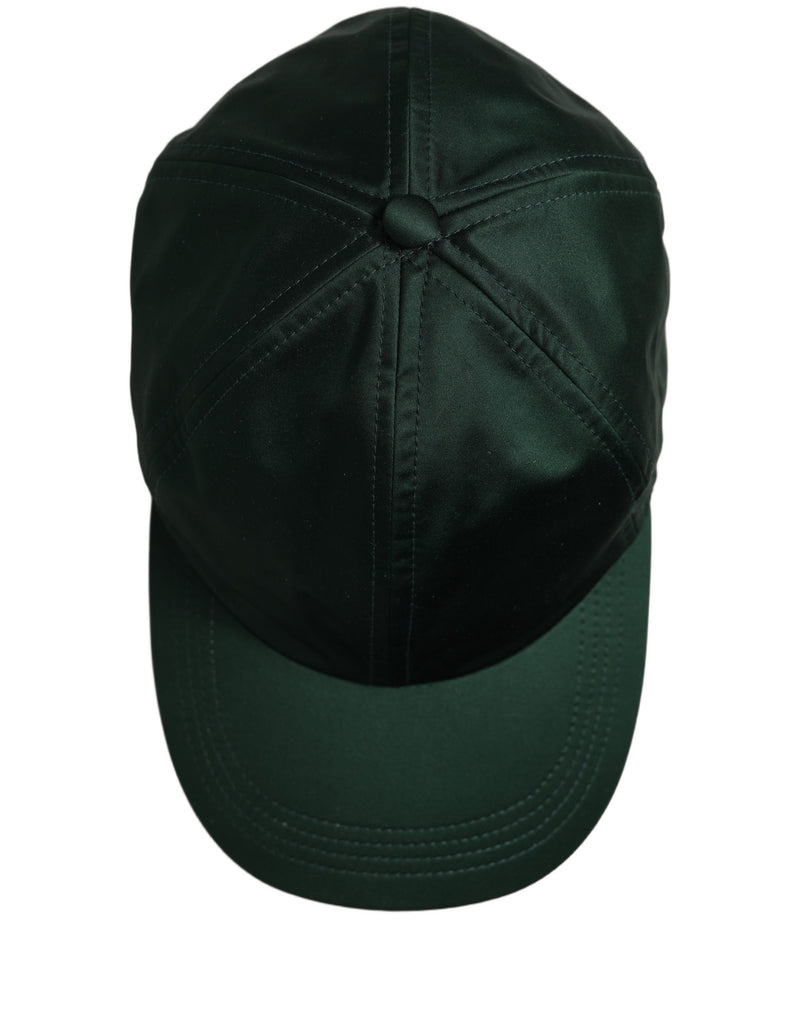 Dolce & Gabbana Men Deep Green Cotton Baseball Cap 6 Panels Hat