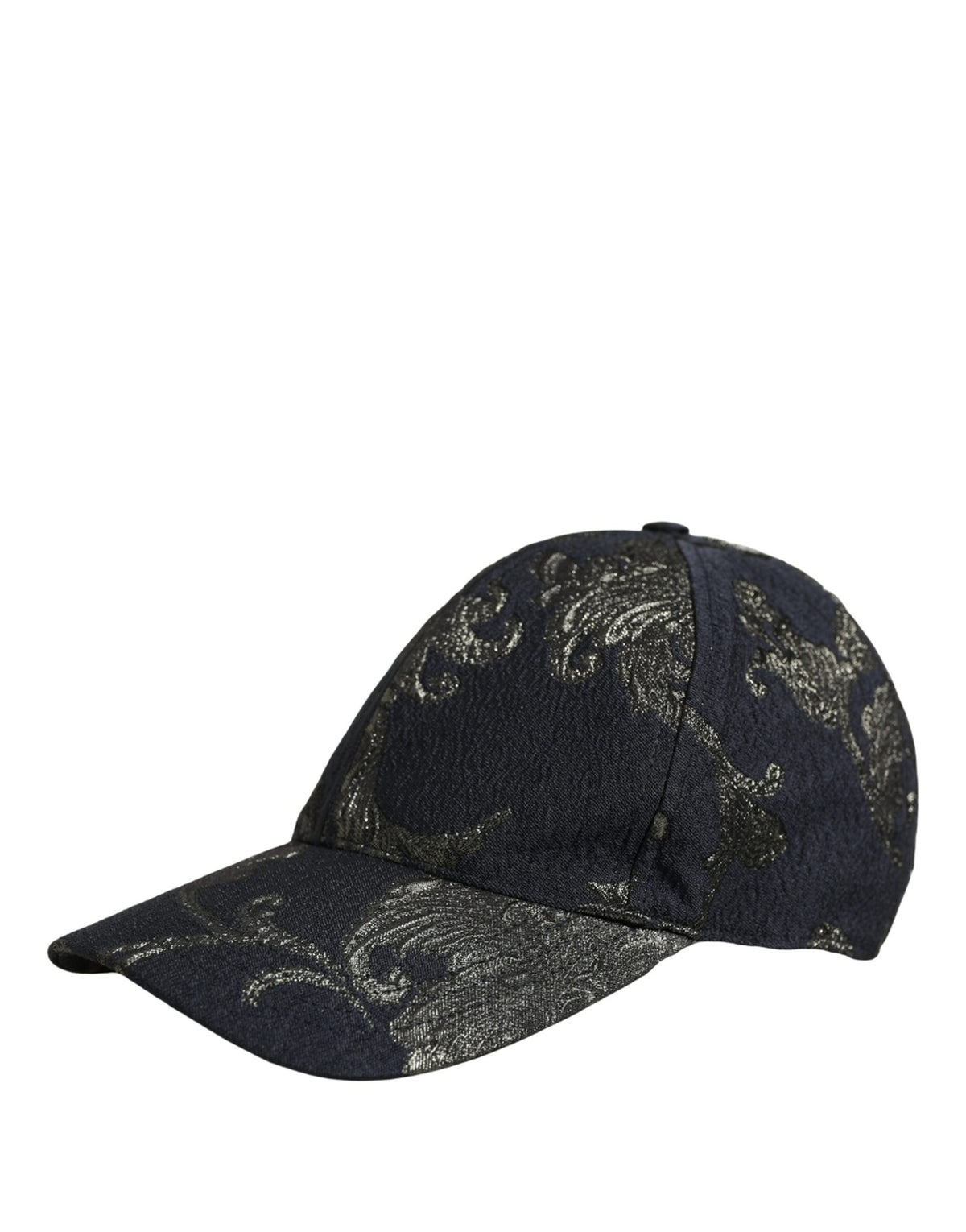 Casquette de baseball en coton Barocco noir à motif floral Dolce & Gabbana pour homme