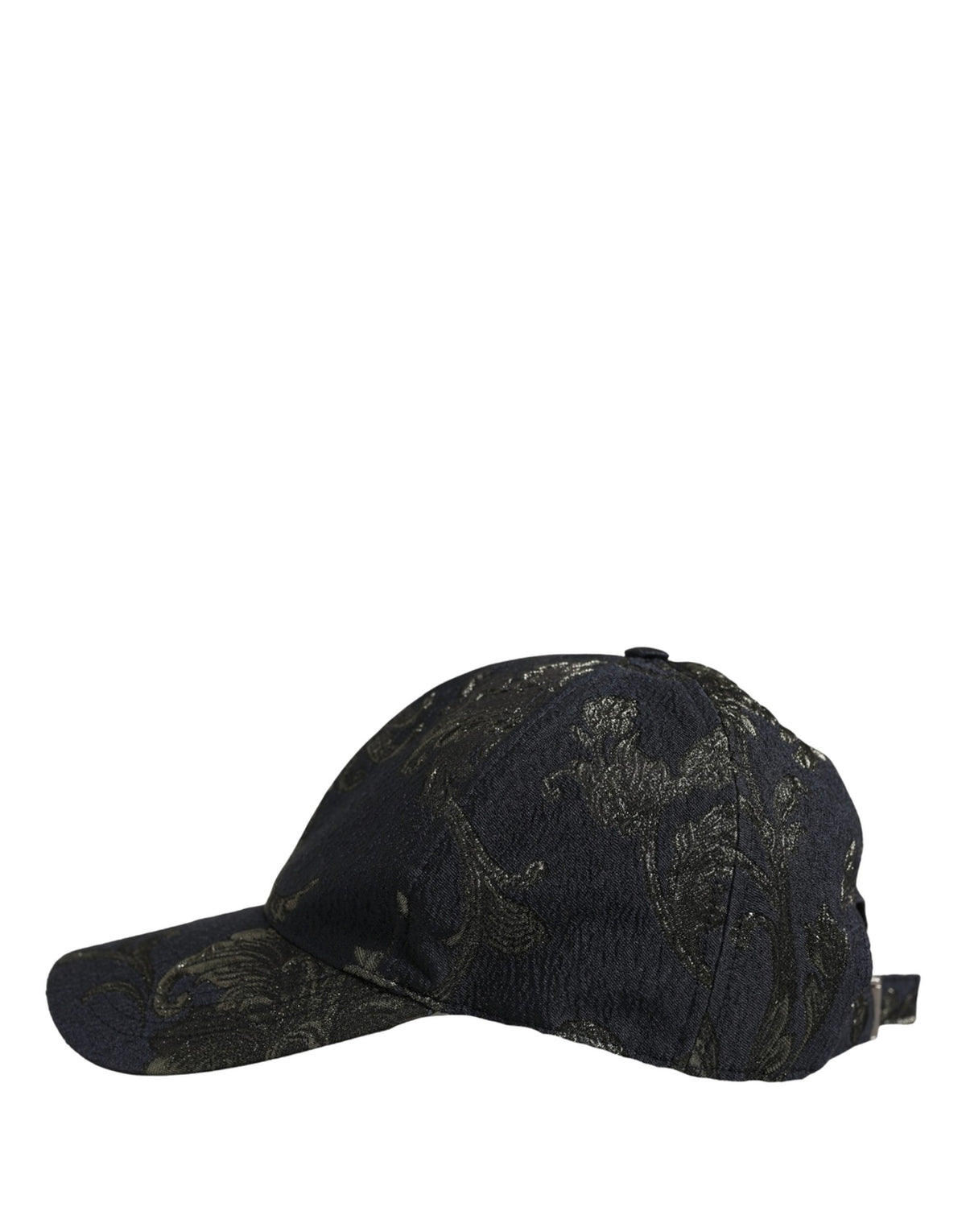 Casquette de baseball en coton Barocco noir à motif floral Dolce & Gabbana pour homme