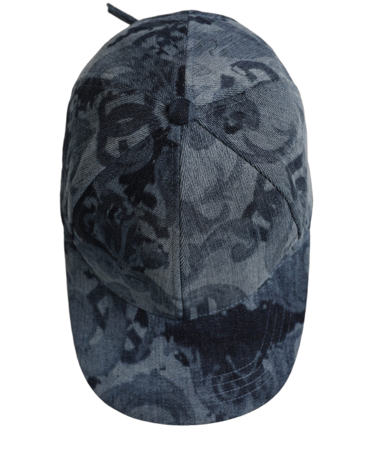 Casquette de baseball en coton bleu Dolce & Gabbana pour homme avec logo imprimé