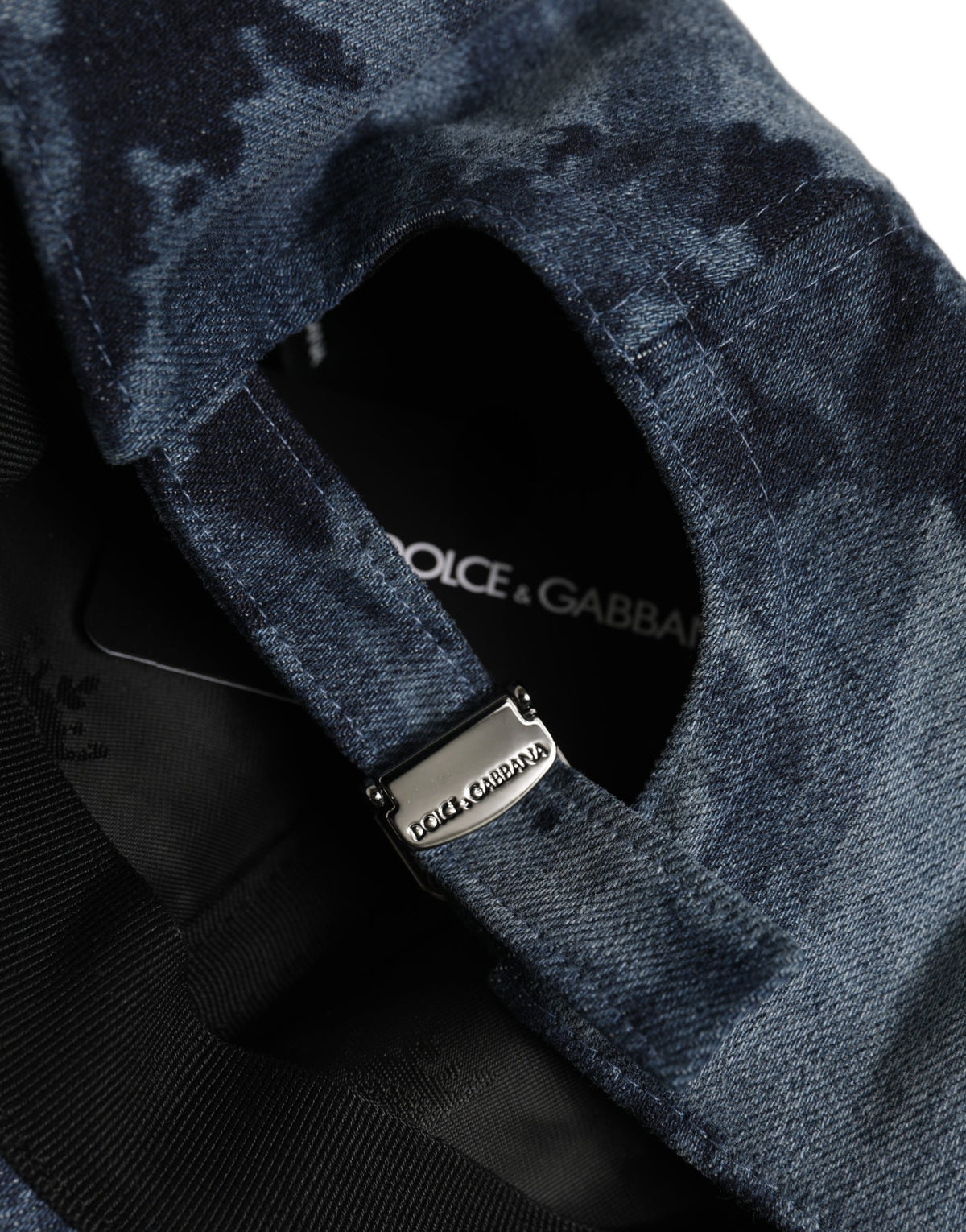 Casquette de baseball en coton bleu Dolce & Gabbana pour homme avec logo imprimé