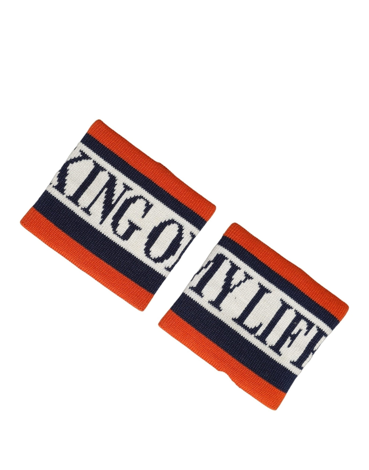 Bracelet en coton rayé multicolore Dolce & Gabbana "King Of My Life"
