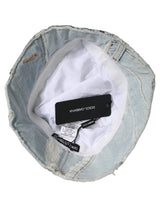 Casquette Bob Dolce & Gabbana Homme en Coton Denim Bleu Patchwork