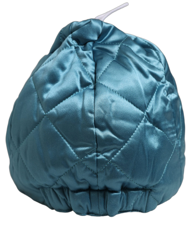 Casquette de baseball matelassée en polyester sarcelle Dolce & Gabbana pour homme