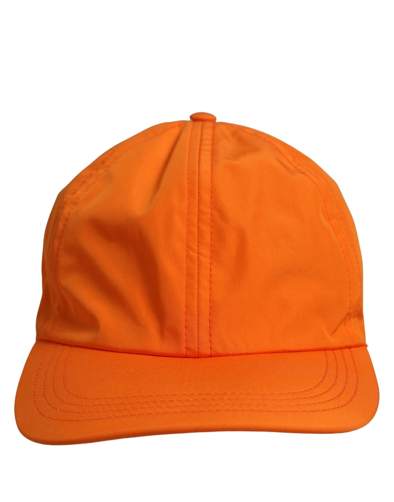 Casquette de baseball homme Dolce & Gabbana en polyester orange 6 panneaux