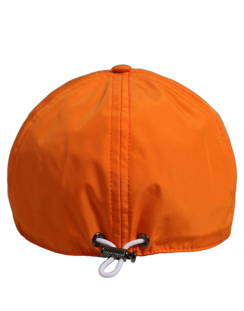 Casquette de baseball homme Dolce & Gabbana en polyester orange 6 panneaux