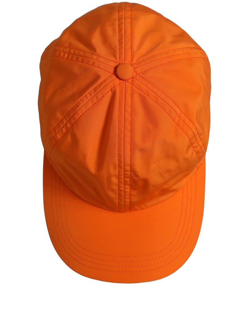 Casquette de baseball homme Dolce & Gabbana en polyester orange 6 panneaux