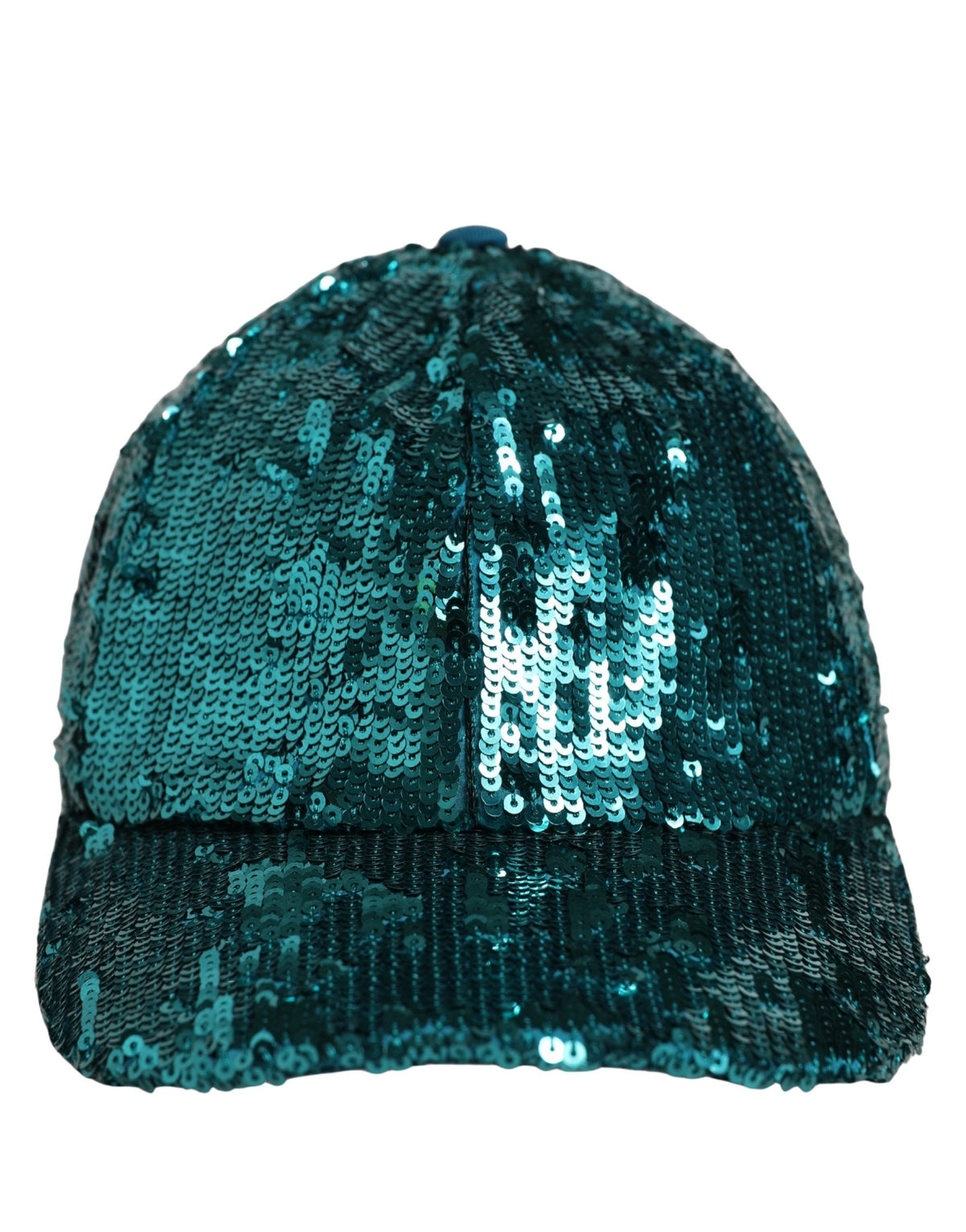 Casquette de baseball Dolce & Gabbana pour homme en coton vert à sequins, 6 panneaux