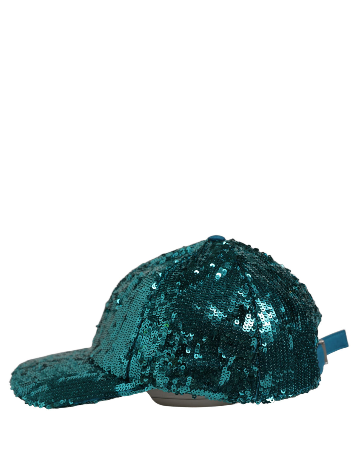 Casquette de baseball Dolce & Gabbana pour homme en coton vert à sequins, 6 panneaux