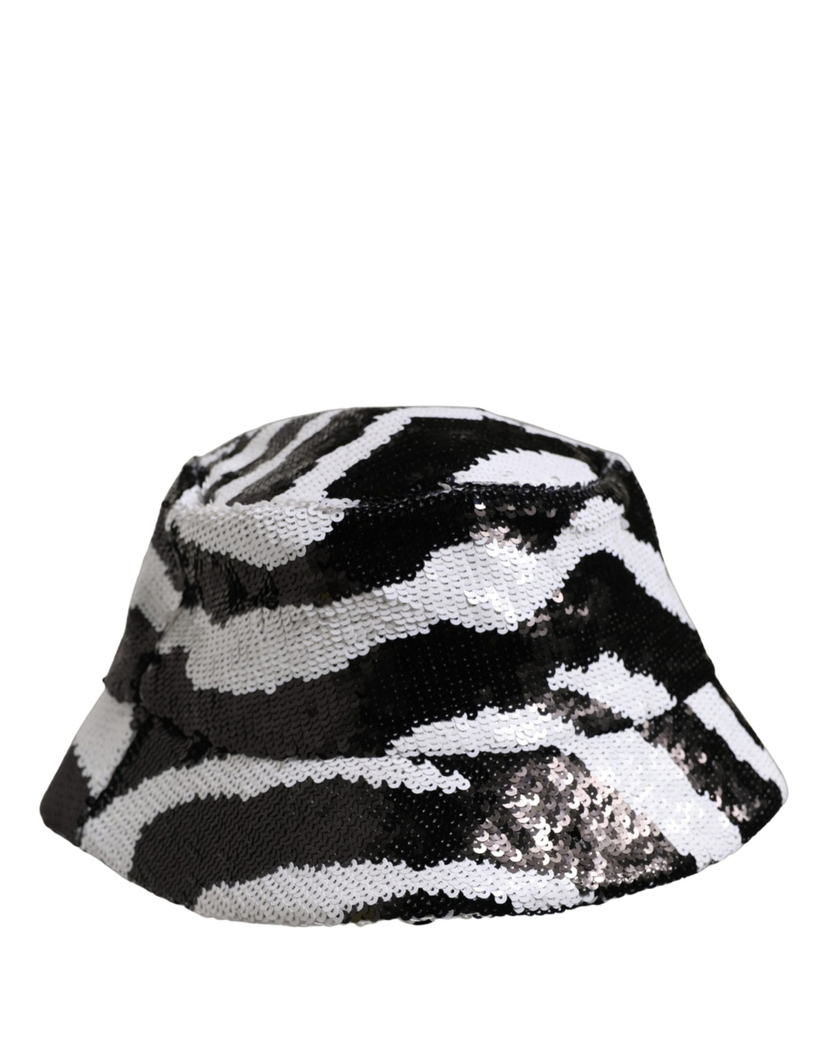 Casquette Bob Dolce & Gabbana Homme Noir Blanc Zèbre Paillettes