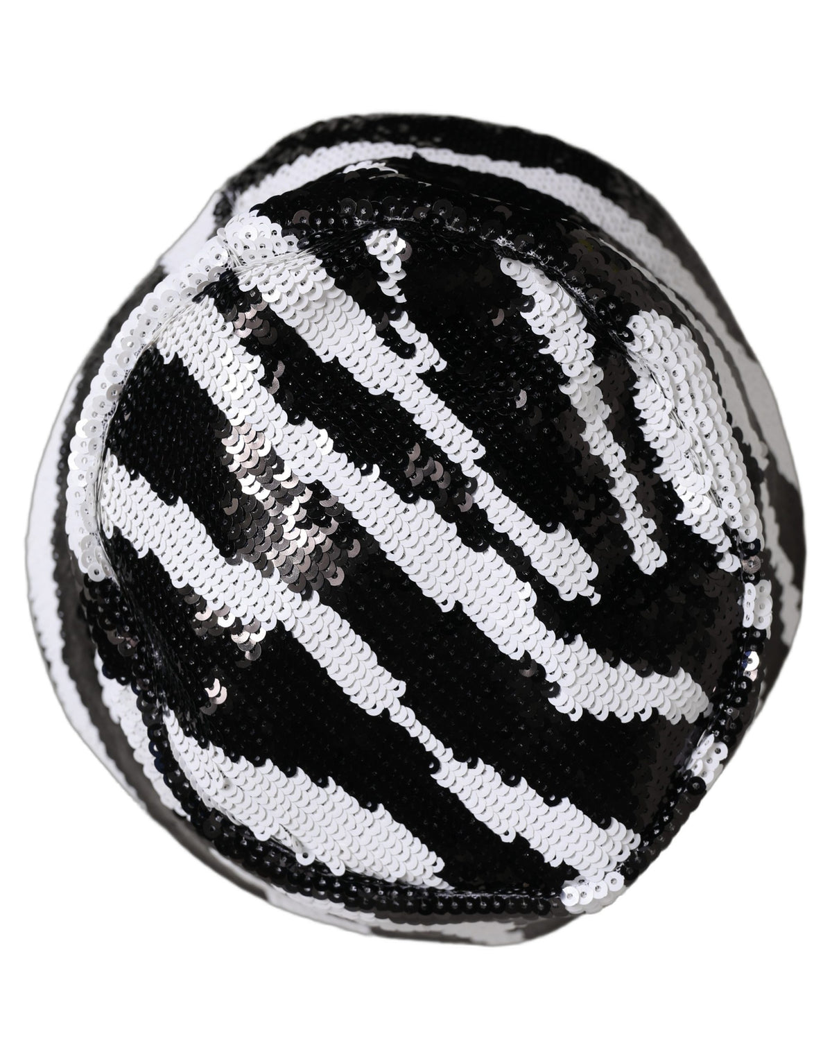 Casquette Bob Dolce & Gabbana Homme Noir Blanc Zèbre Paillettes