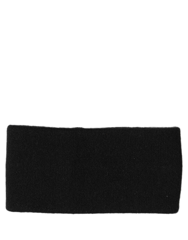 Dolce & Gabbana Bandeau Homme Noir Cachemire Maille Logo Taille Unique