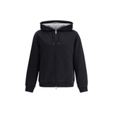 Brunello Cucinelli Black Cotton Sweatshirt