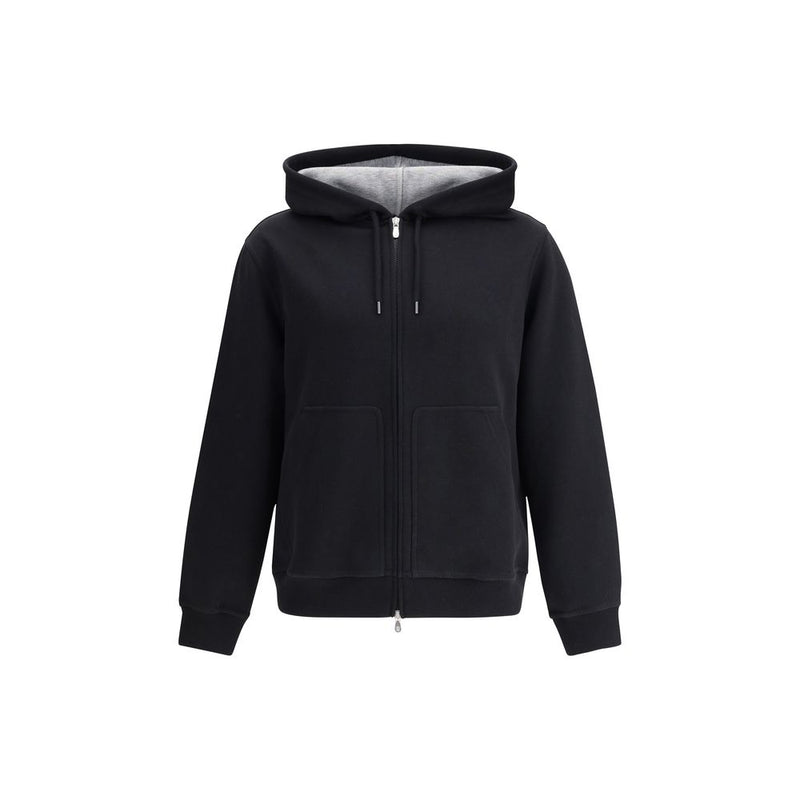 Sweat-shirt Brunello Cucinelli en coton noir